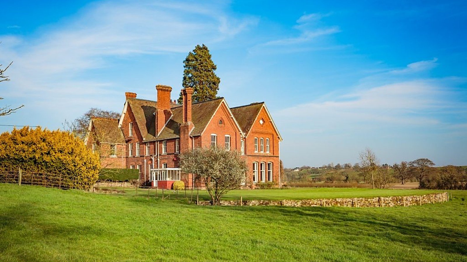 Poulstone Court, the retreat venue, in the Herefordshire countryside